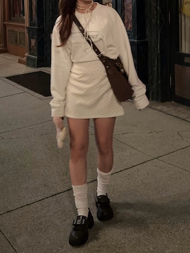 「ガーリーコーデ」｜ゆうりさん（レディース・163cm）の秋コーディネート