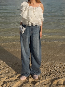 「Bibiy.（ビビィ）のアイテム」を使った、ゆうりさん（レディース・163cm）の夏コーディネート