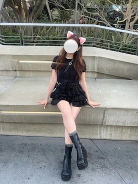 「EMODA（エモダ）のアイテム」を使った、ゆうりさん（レディース・163cm）の秋コーディネート