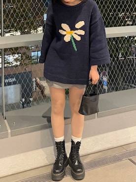 「BUBBLES（バブルス）のアイテム（スカート）」を使った、ゆうりさん（レディース・163cm）の秋コーディネート