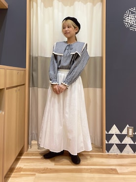 「ゆべしコラボ」｜「アイテム（その他シューズ）」を使った、ゆま🌻さん（レディース・155cm）の春コーディネート