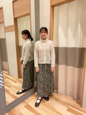 ゆま🌻さん（レディース・155cm）の冬コーディネート