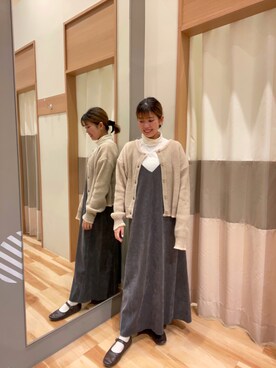 ゆま🌻さん（レディース・155cm）の冬コーディネート