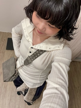 「MOUSSY（マウジー）のアイテム」を使った、嘎嘎(づ｡◕‿‿◕｡)づさん（レディース・163cm）の夏コーディネート