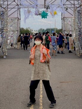 「音樂祭」｜嘎嘎(づ｡◕‿‿◕｡)づさん（レディース・163cm）の冬コーディネート