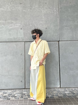 「REMAKE ITEMのアイテム」を使った、adacさん（レディース・172cm）の春コーディネート