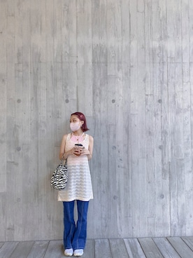 「BEAMS（ビームス）のアイテム（アクセサリー）」を使った、hhiukさん（レディース・150cm）の夏コーディネート