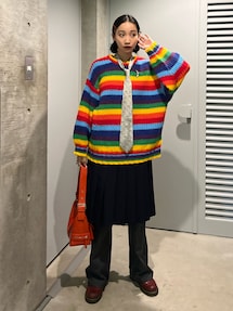 レインボー様 C6066 プルオーバーニット×パンツコーデ レインボー様 C6066 プルオーバーニット×パンツコーデ