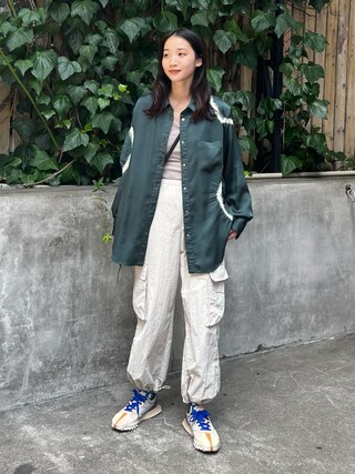 6(ROKU) SATIN SIBORI SHIRT シャツ 6（ロク）の「＜6(ROKU)＞SATIN SIBORI SHIRT/シャツ（シャツ