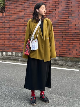 「Libra Cue（リブラ キュー）のアイテム（ワンピース/ドレス）」を使った、清水こづえさん（レディース・165cm）の春コーディネート
