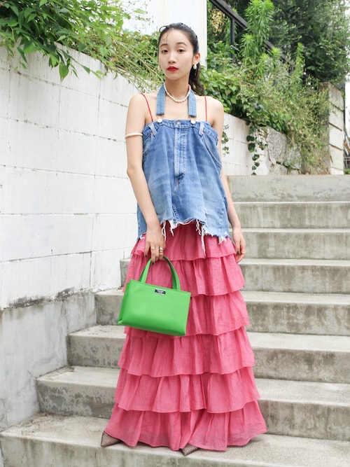 FABIO RUSCONI】チュールネットレイヤードバックバンド