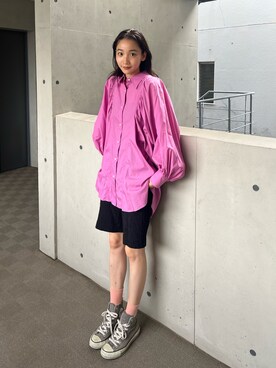 「EMMA LIMBER（エマリンバー）のアイテム」を使った、清水こづえさん（レディース・165cm）の夏コーディネート