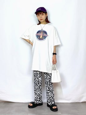 「PBLIM（ページボーイリム）のアイテム（サンダル）」を使った、あんなさん（レディース・151cm）の夏コーディネート