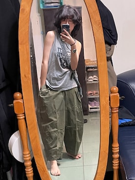 「NOのアイテム（トップス）」を使った、もえさん（レディース・165cm）の夏コーディネート