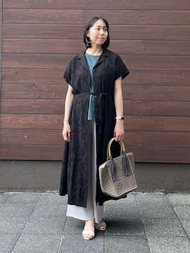 「アレンジ」｜TAKAOKAさん（レディース・156cm）の夏コーディネート