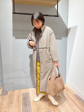 「CPCM（シーピーシーエム）のアイテム（その他アウター）」を使った、TAKAOKAさん（レディース・156cm）の冬コーディネート