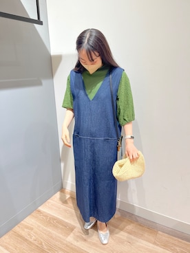 「Chez toi（シェトワ）のアイテム（帽子）」を使った、TAKAOKAさん（レディース・156cm）の春コーディネート