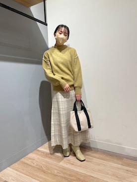 「ペールトーン」｜TAKAOKAさん（レディース・156cm）の秋コーディネート