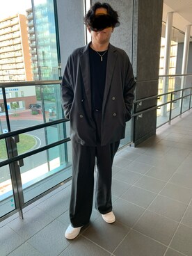 「opening actのアイテム（ジャケット/アウター、グレー系）」を使った、toy-kさん（メンズ・170cm）の秋コーディネート