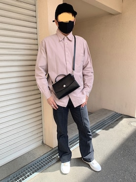 「アイテム（デニムパンツ）」を使った、toy-kさん（メンズ・170cm）の春コーディネート