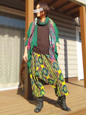 「旦那さんのを借りました」｜遊雲さん（レディース・155cm）の秋コーディネート
