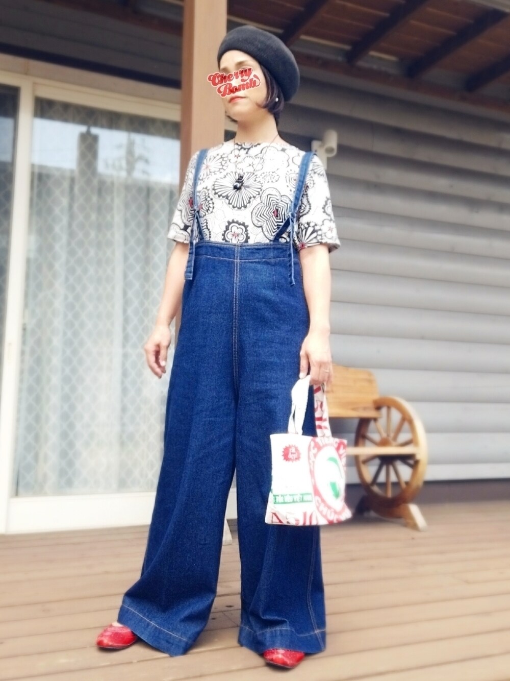 サロペット チャイナ服 スニーカー VINTAGEのサロペット