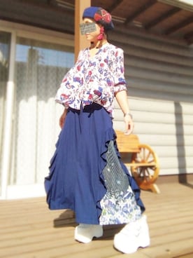 「H&M（エイチ・アンド・エム）のアイテム（アクセサリー）」を使った、遊雲さん（レディース・155cm）の秋コーディネート