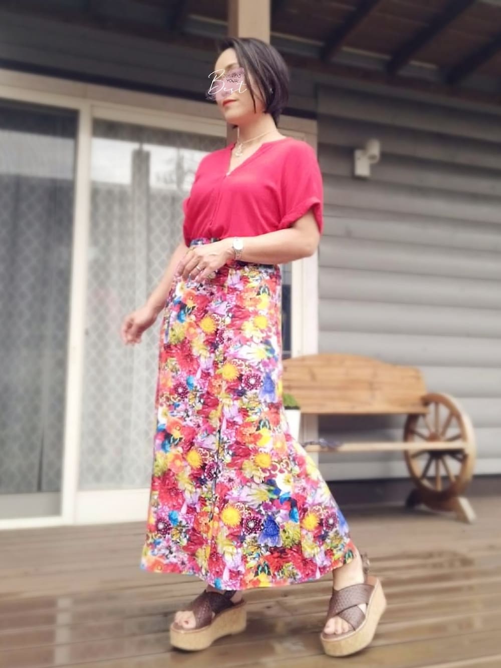 蜷川実花　スカート GU×蜷川実花】コラボアイテム使用おすすめ華やかコーデ5選♡可愛さ最強