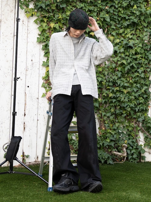 「BAL(バル)のBAL / バル JACQUARD SOFT BEANIE HAT(ニットキャップ/ビーニー)」を使った、くま🧸さん(メンズ・174cm)の春コーディネート