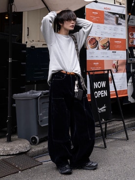 「アイテム（コインケース）」を使った、くま🧸さん（メンズ・174cm）の秋コーディネート