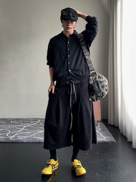 「アイテム（ソックス/靴下）」を使った、くま🧸さん（メンズ・174cm）の秋コーディネート