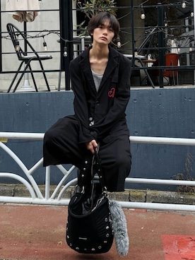 「アイテム（パンツ）」を使った、くま🧸さん（メンズ・174cm）の秋コーディネート