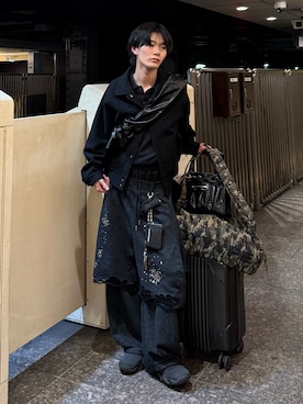 「アイテム（コインケース）」を使った、くま🧸さん（メンズ・174cm）の秋コーディネート