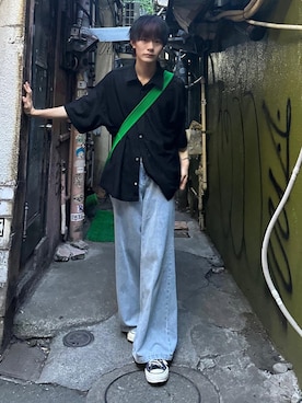 「chuclla（チュクラ）のアイテム」を使った、くま🧸さん（メンズ・174cm）の夏コーディネート