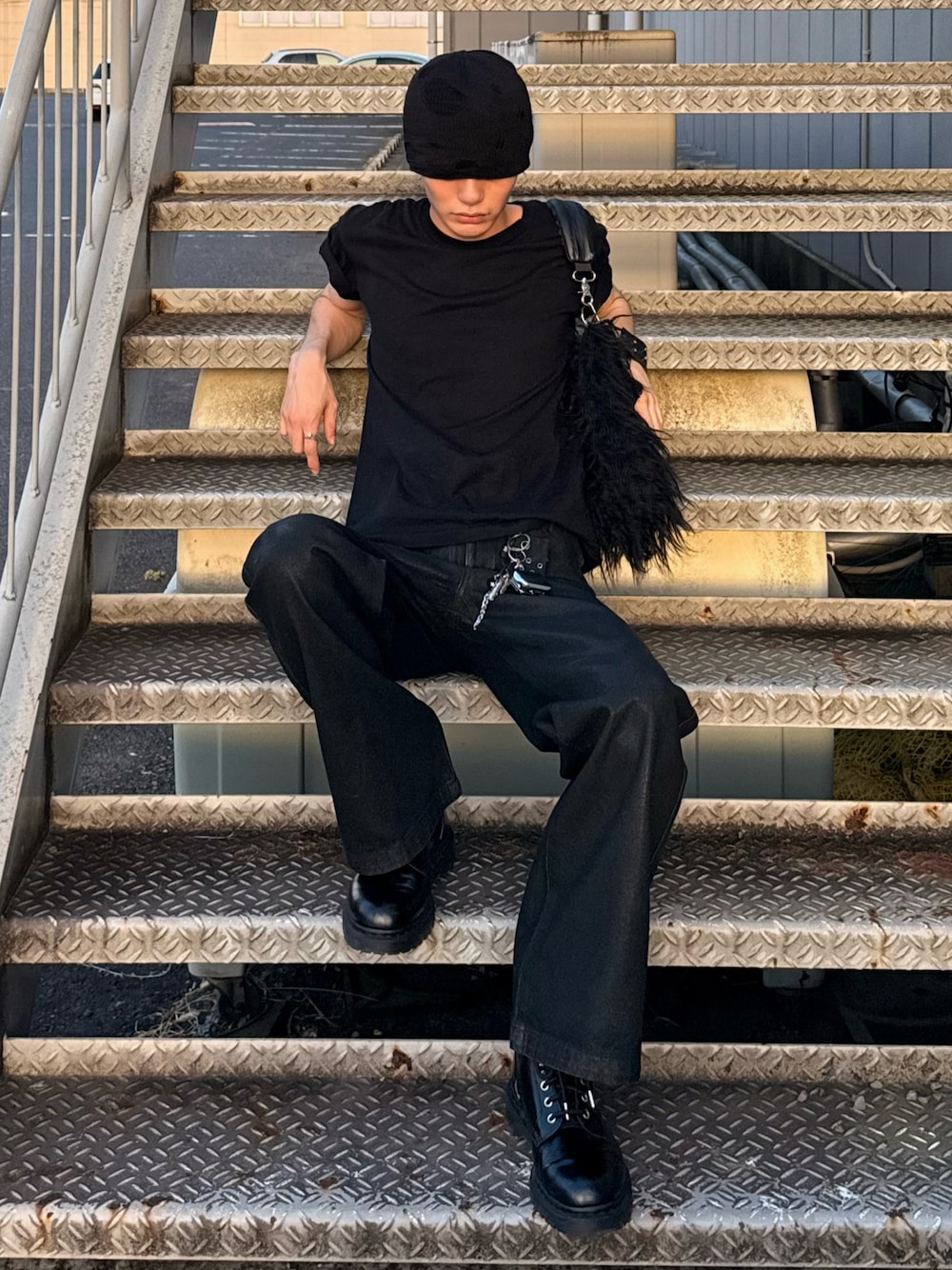 ãã©ãã¯ç³»ã®ããŒãããã©ãã¯ç³»ã®Tã·ã£ã/ã«ãããœãŒããã©ãã¯ç³»ã®ããã ãã³ããççšããã¡ã³ãºã®å€ã³ãŒãã£ããŒãã®1æç®ã®åç