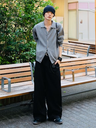 「adidas（アディダス）のadidas/ SAMBA LT / KI4168,KI4169adidas/ SAMBA LT / KI4168，KI4169 秋服 冬服（スニーカー）」を使った、くま🧸さん（メンズ・174cm）の秋コーディネート