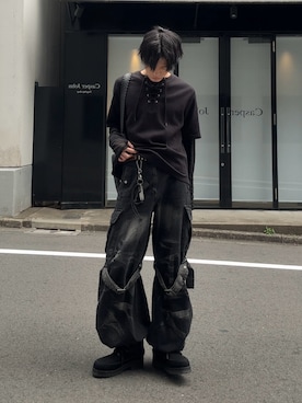 「アイテム（キーホルダー）」を使った、くま🧸さん（メンズ・174cm）の春コーディネート