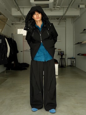 「アイテム（ダウンジャケット/コート）」を使った、くま🧸さん（メンズ・174cm）の秋コーディネート