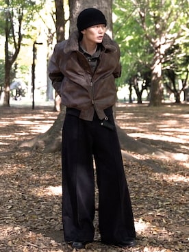 「アイテム（キーホルダー）」を使った、くま🧸さん（メンズ・174cm）の秋コーディネート