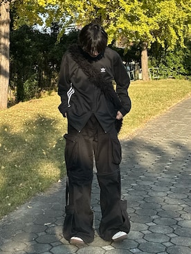 「GRANCY（グランシー）のアイテム（パンツ）」を使った、くま🧸さん（メンズ・174cm）の秋コーディネート