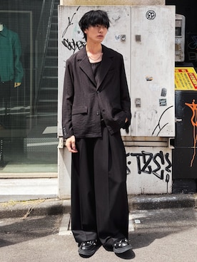 「ネックレス」｜くま🧸さん（メンズ・174cm）の春コーディネート