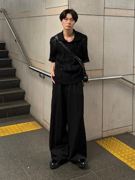 「CLEL（クレイル）のアイテム」を使った、くま🧸さん（メンズ・174cm）の夏コーディネート