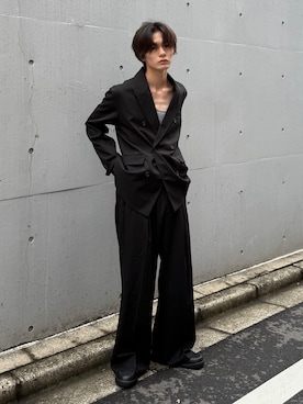 「アイテム（タンクトップ）」を使った、くま🧸さん（メンズ・174cm）の秋コーディネート