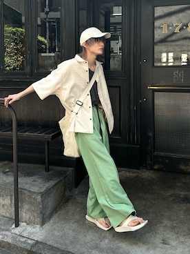 「muleboy（ミュールボーイ）のアイテム」を使った、くま🧸さん（メンズ・174cm）の春コーディネート