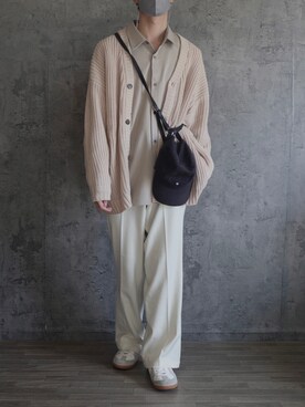 「FREAK'S STORE（フリークスストア）のアイテム（バッグ）」を使った、くま🧸さん（メンズ・174cm）の冬コーディネート