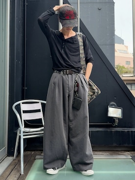 「アイテム（コインケース）」を使った、くま🧸さん（メンズ・174cm）の秋コーディネート