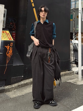 くま🧸さん（メンズ・174cm）の春コーディネート