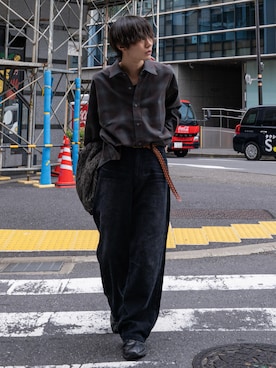 「アイテム（スニーカー）」を使った、くま🧸さん（メンズ・174cm）の秋コーディネート