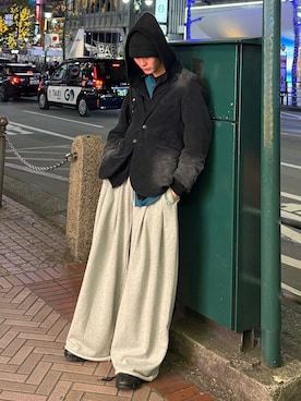 「CLEL（クレイル）のアイテム」を使った、くま🧸さん（メンズ・174cm）の冬コーディネート