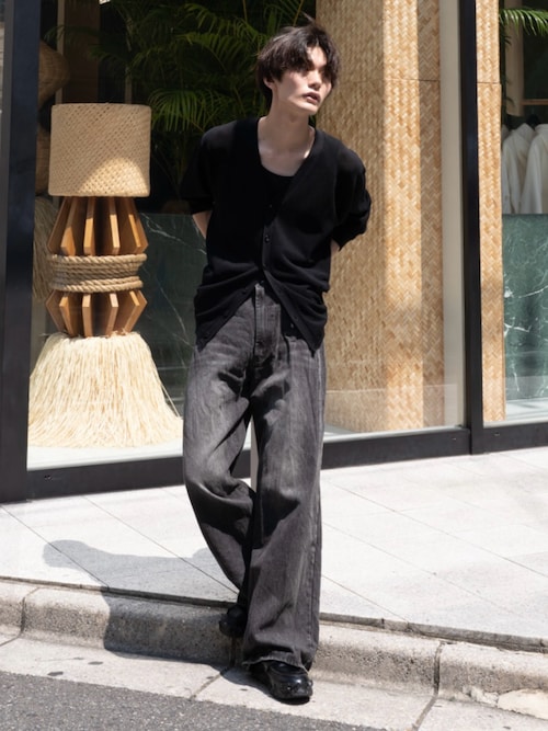 Casper John タンクトップ Waffle layered tank top/ワッフル